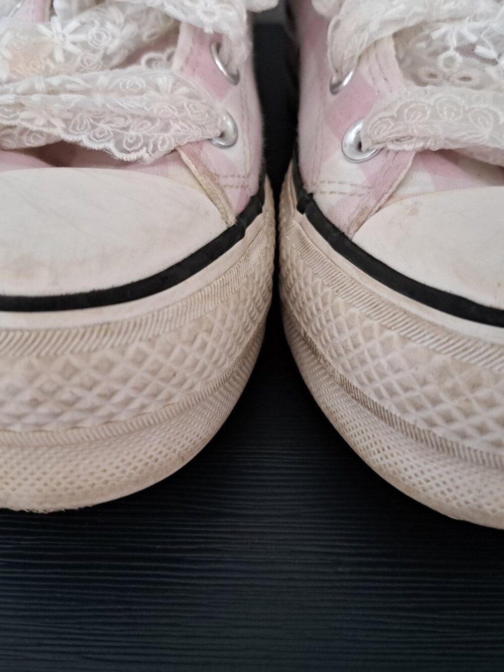 Converse women's Chuck Taylor All-Star Platform High 'Gingham' Pink size 7 - Picture 5 of 7